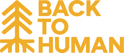 Back to Human logo - Digital minimalism and mindful living project